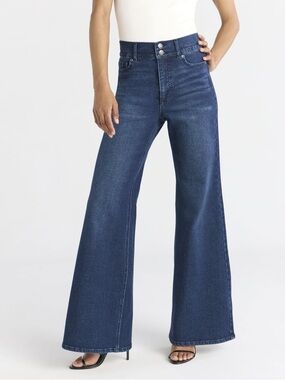sofia by sofia vergara Dark Blue Flare Jeans - Size 10